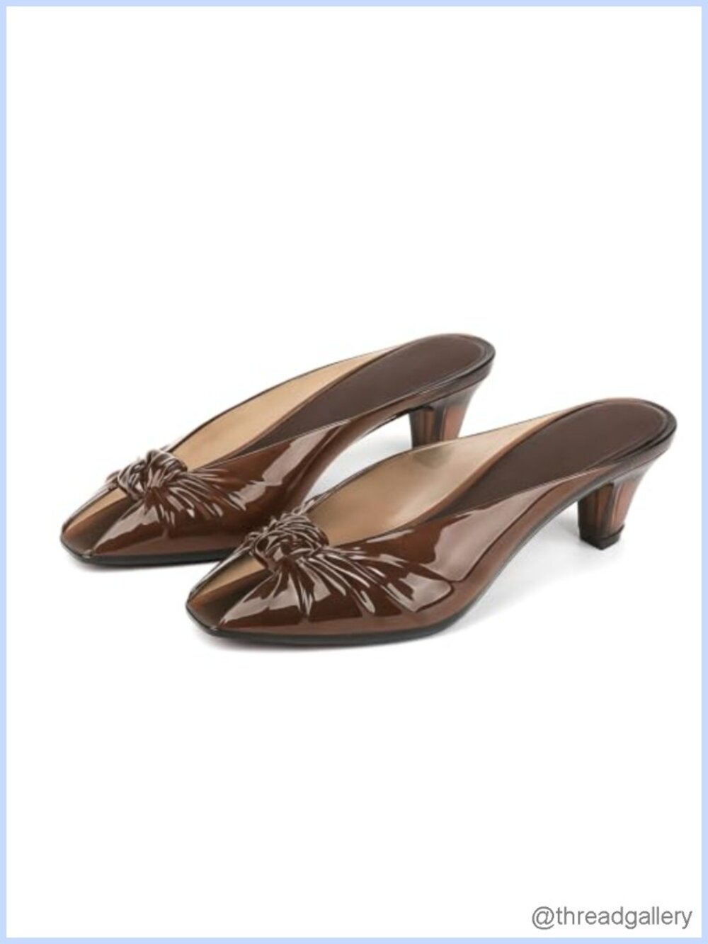 Jelly Mule Kitten Heel Sandals Peep Toe Slingback Slip On Waterproof
